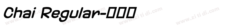Chai Regular字体转换